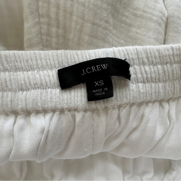 J. Crew Cotton Gauze Summer Pants Lightweight White Pant - Picture 6 of 9